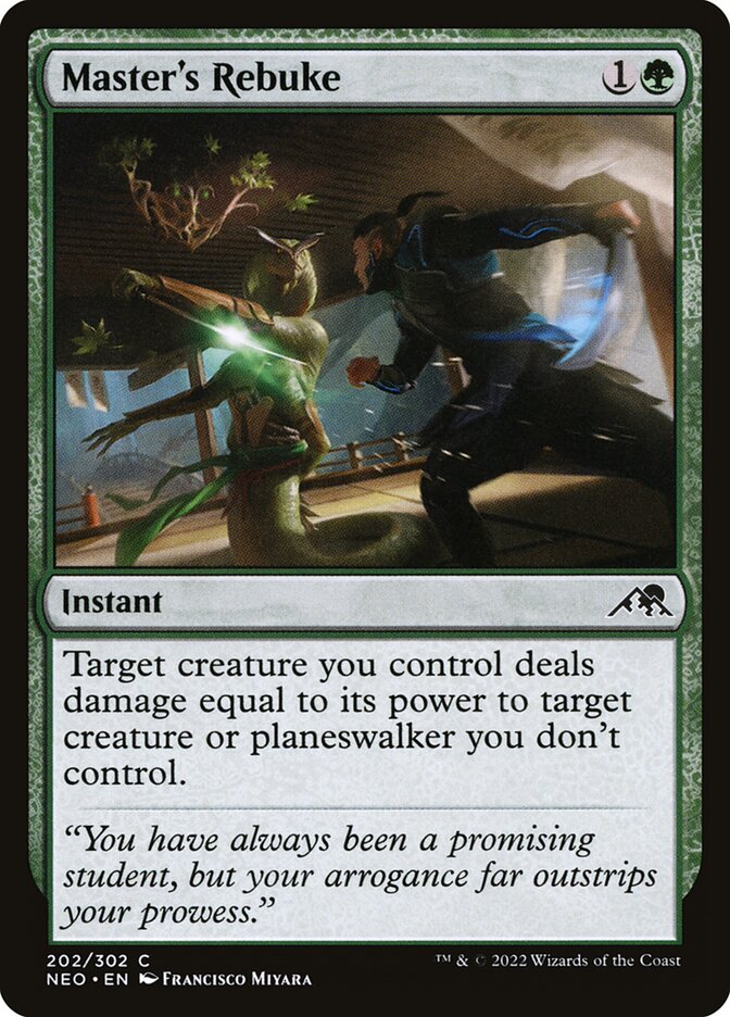 Repreensão da Mestra / Master's Rebuke - Magic: The Gathering - MoxLand