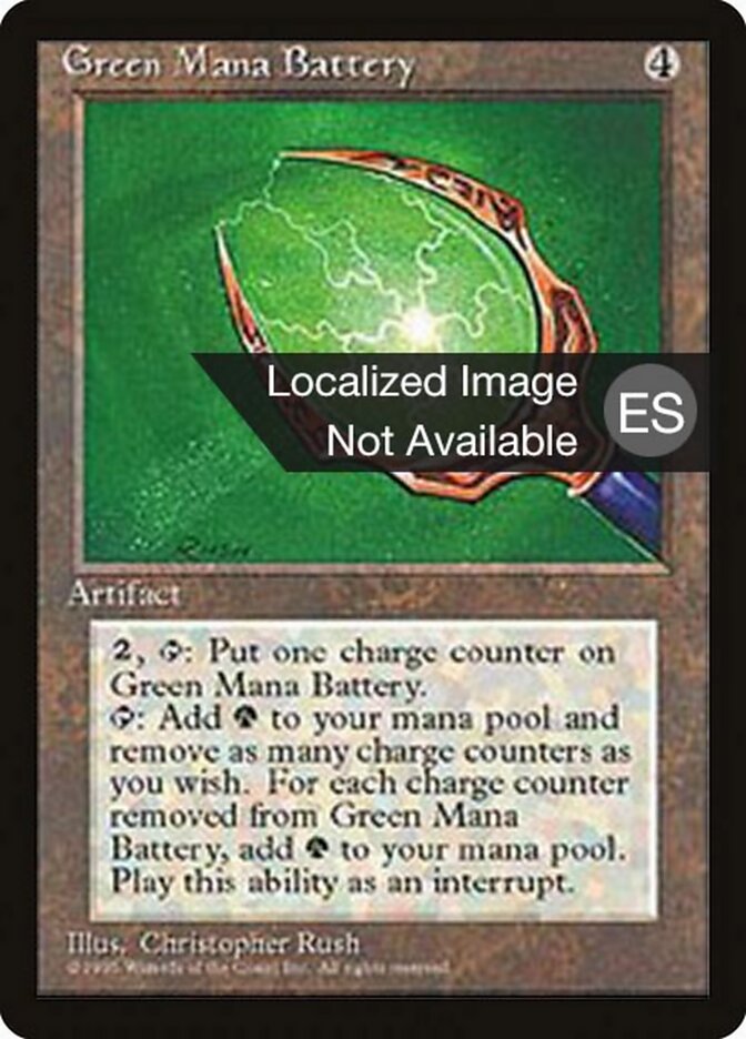 Bateria de Mana Verde / Green Mana Battery - Magic: The Gathering - MoxLand