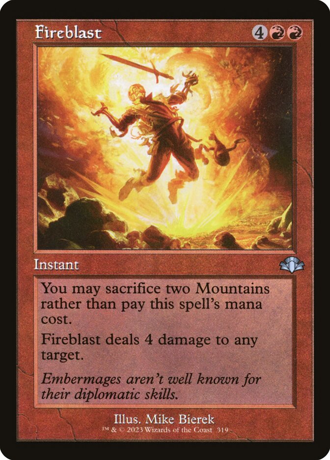 Explosão de Fogo / Fireblast - Magic: The Gathering - MoxLand