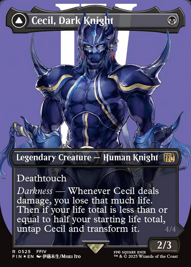 Cecil, Cavaleiro das Trevas / Cecil, Dark Knight - Magic: The Gathering - MoxLand