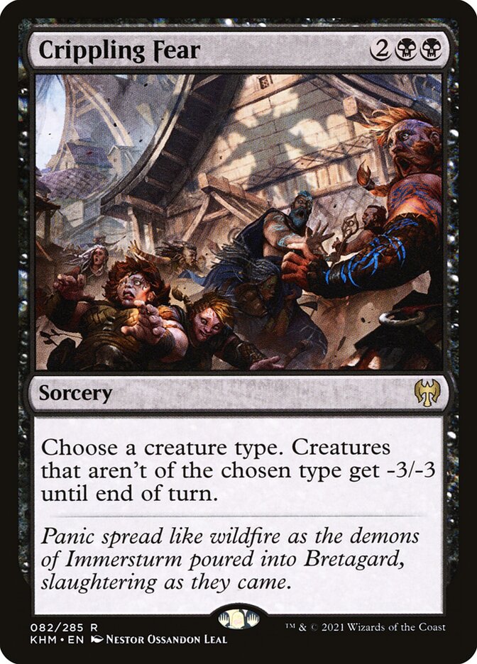 Medo Debilitante / Crippling Fear - Magic: The Gathering - MoxLand