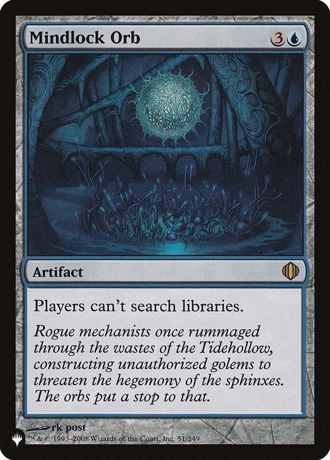 Orbe do Bloqueio Mental / Mindlock Orb - Magic: The Gathering - MoxLand