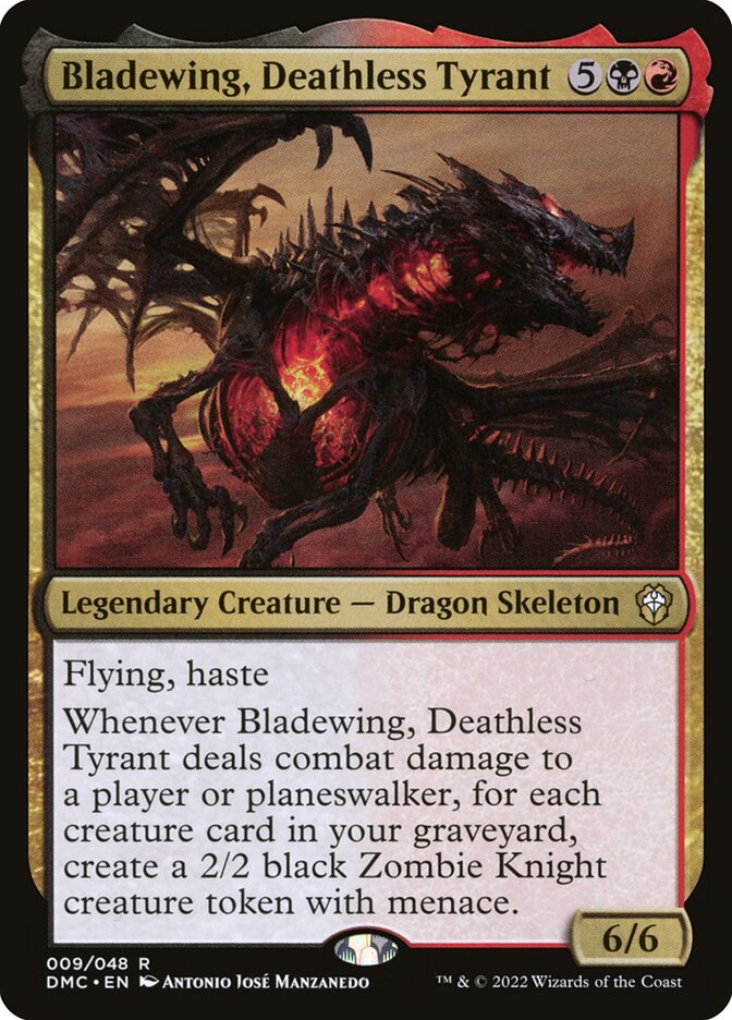 Asas Laminadas, Tirano Imortal / Bladewing, Deathless Tyrant - Magic: The Gathering - MoxLand