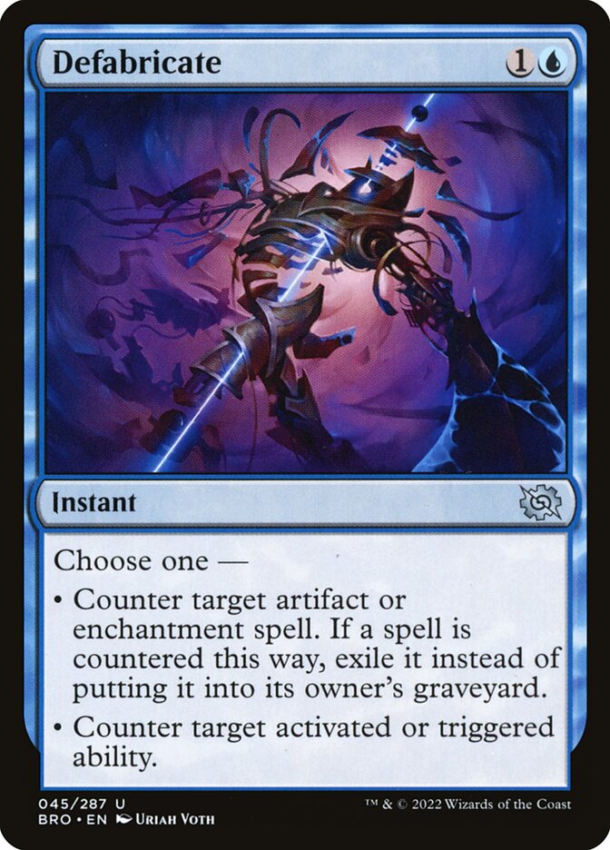 Desfabricar / Defabricate - Magic: The Gathering - MoxLand