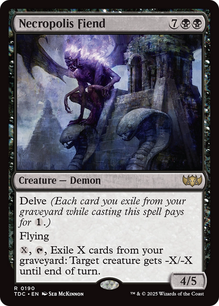 Demônio da Necrópole / Necropolis Fiend - Magic: The Gathering - MoxLand