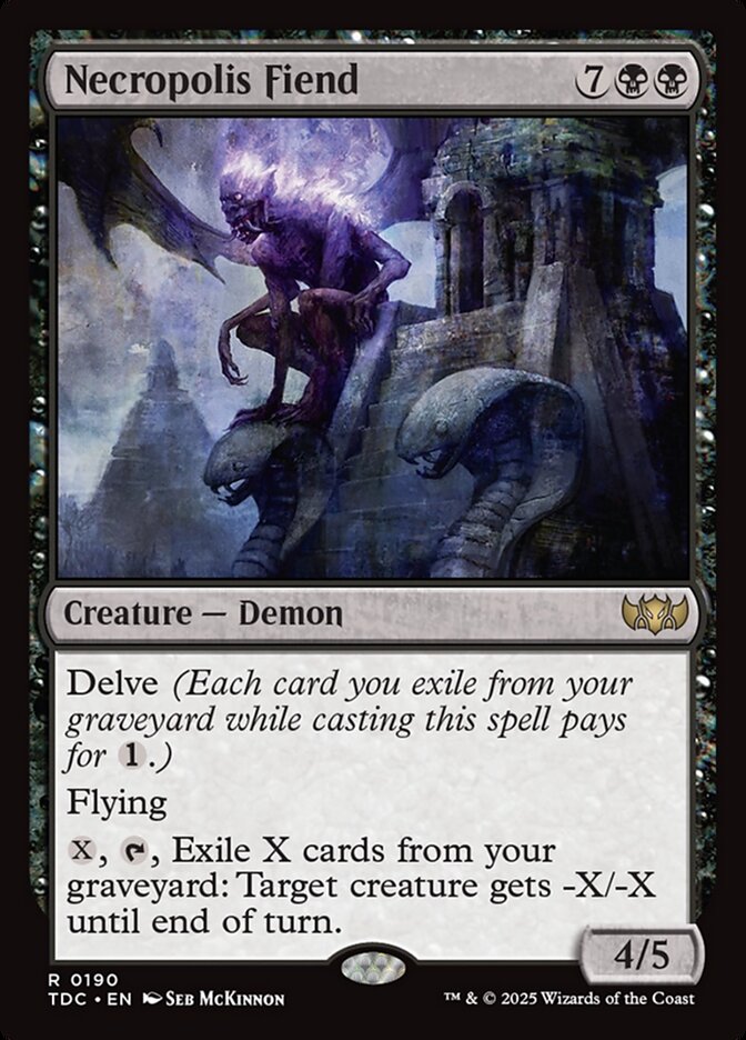 Demônio da Necrópole / Necropolis Fiend - Magic: The Gathering - MoxLand