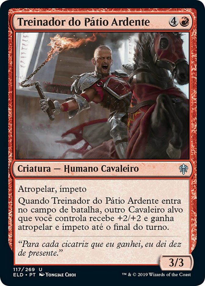 Treinador do Pátio Ardente / Burning-Yard Trainer - Magic: The Gathering - MoxLand