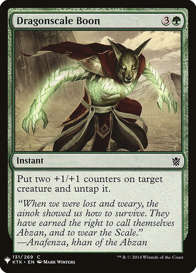 Dádiva da Escama do Dragão / Dragonscale Boon - Magic: The Gathering - MoxLand