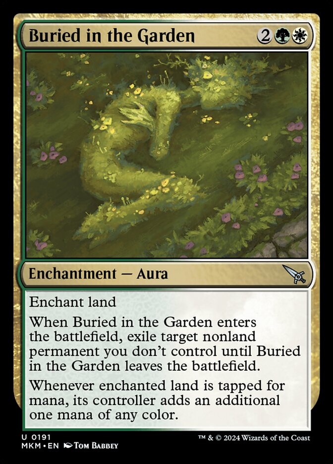 Enterrado no Jardim / Buried in the Garden - Magic: The Gathering - MoxLand