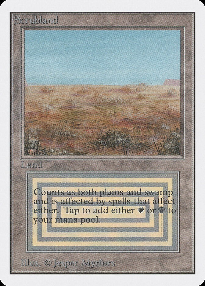 Scrubland / Scrubland - Magic: The Gathering - MoxLand