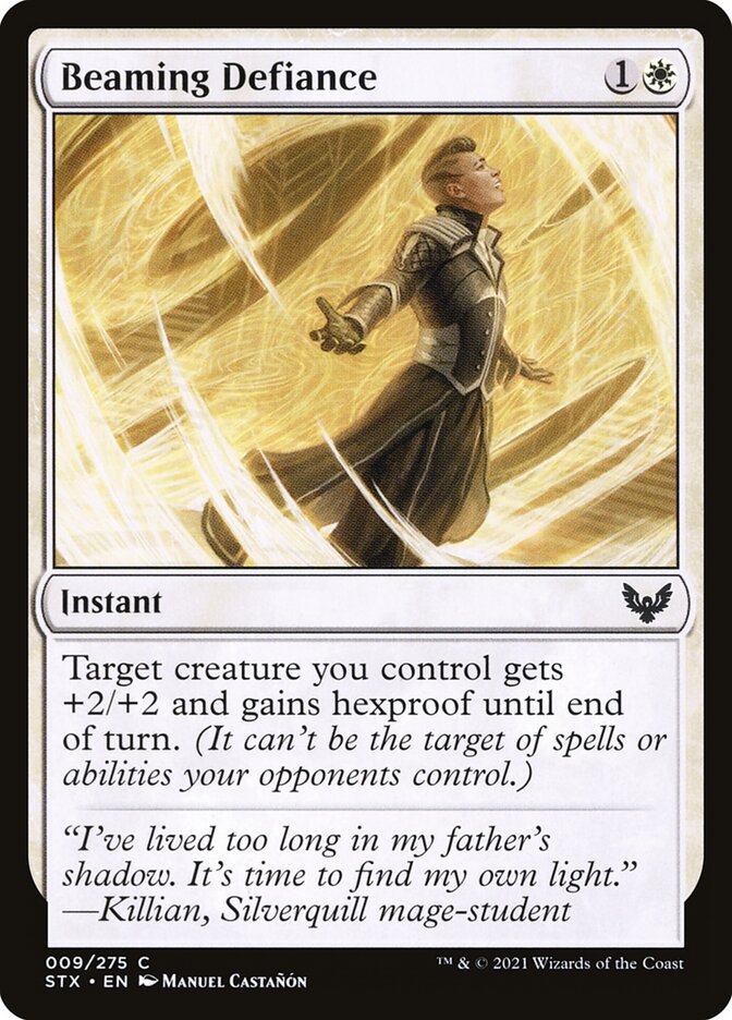 Desafio Resplandecente / Beaming Defiance - Magic: The Gathering - MoxLand
