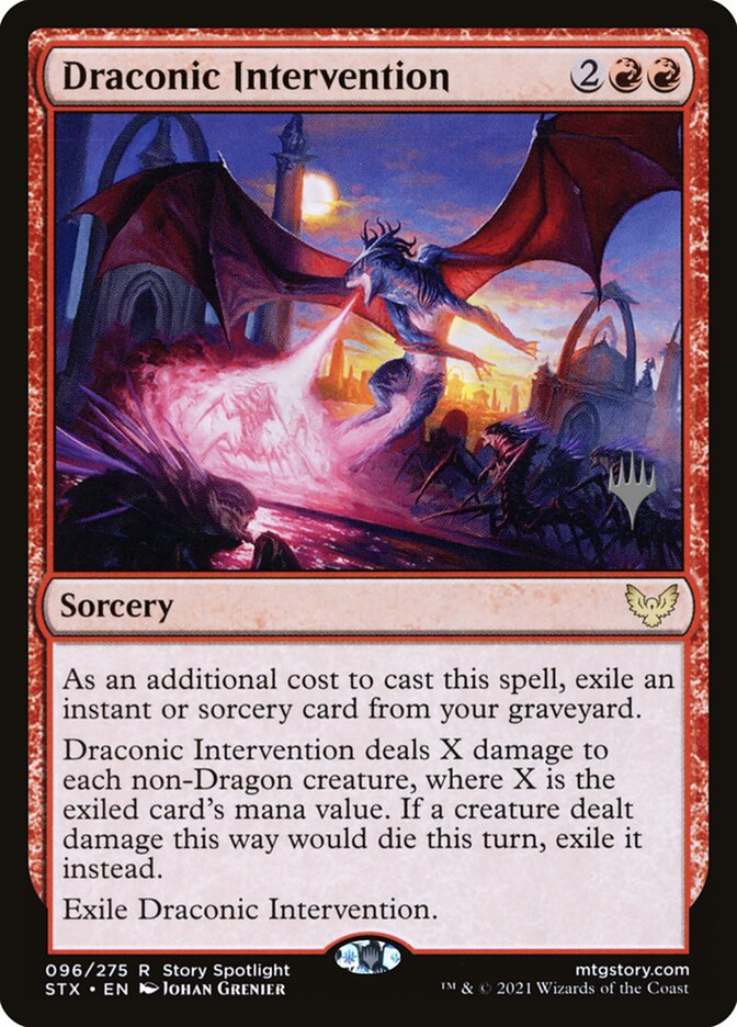 Intervenção Dragônica / Draconic Intervention - Magic: The Gathering - MoxLand