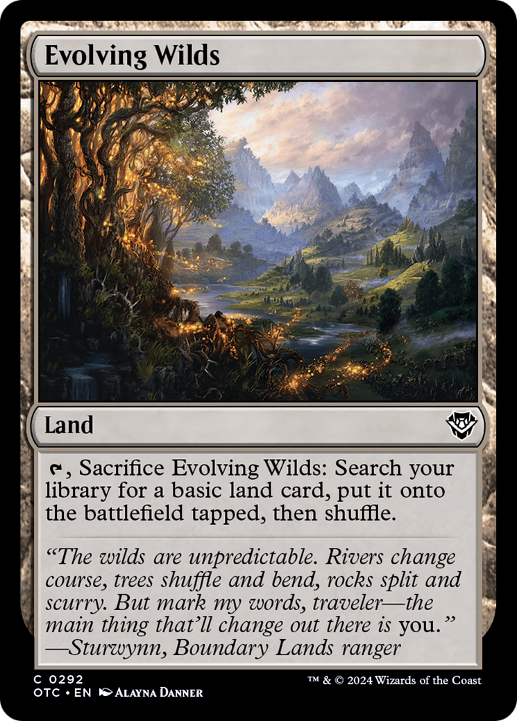 Terras em Desenvolvimento / Evolving Wilds - Magic: The Gathering - MoxLand