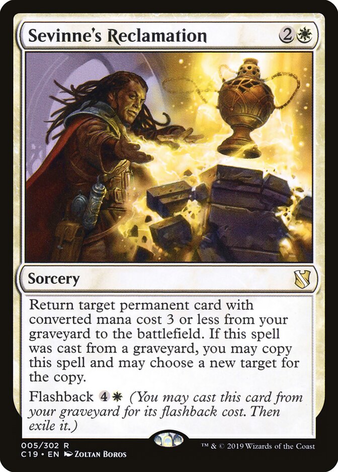 Reivindicação de Sevinne / Sevinne's Reclamation - Magic: The Gathering - MoxLand