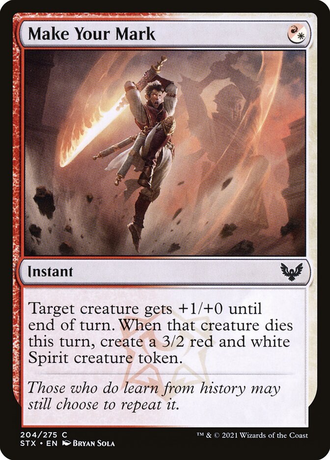 Deixar sua Marca / Make Your Mark - Magic: The Gathering - MoxLand