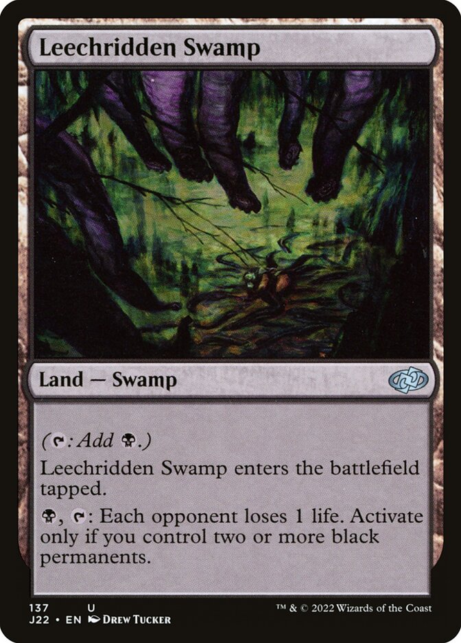 Pântano das Sanguessugas / Leechridden Swamp - Magic: The Gathering - MoxLand
