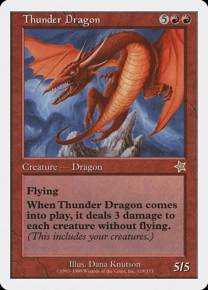 Dragão do Trovão / Thunder Dragon - Magic: The Gathering - MoxLand
