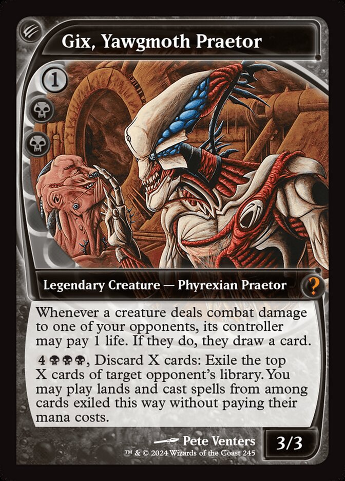 Gix, Pretor de Yawgmoth / Gix, Yawgmoth Praetor - Magic: The Gathering - MoxLand