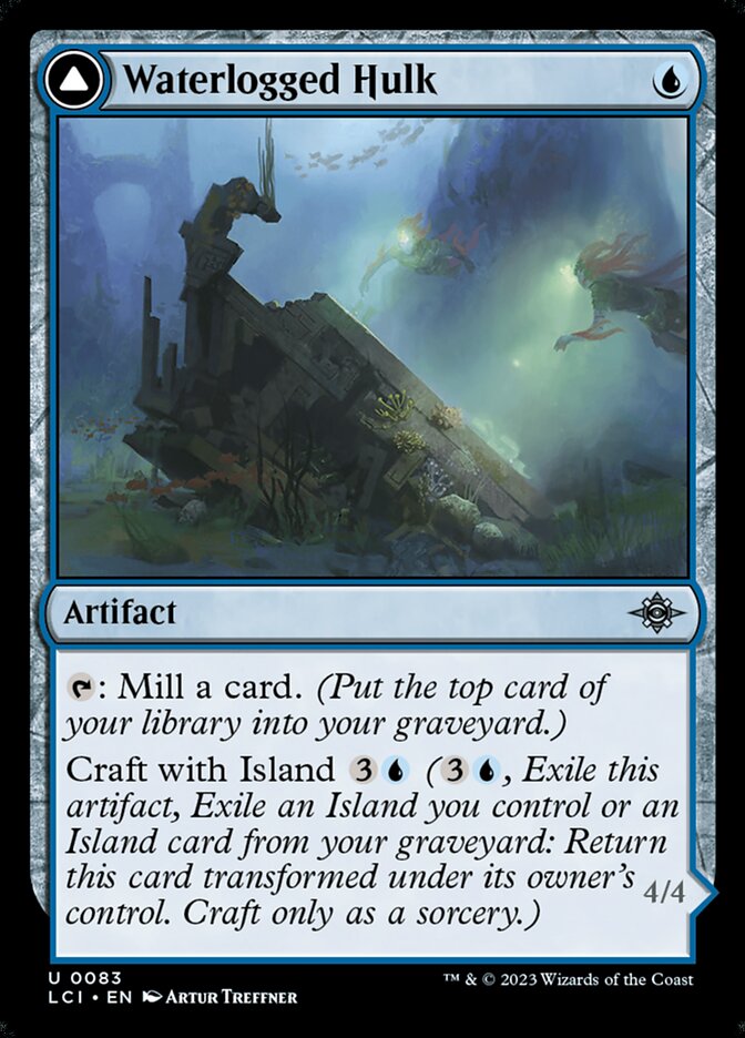 Carcaça Encharcado / Waterlogged Hulk - Magic: The Gathering - MoxLand