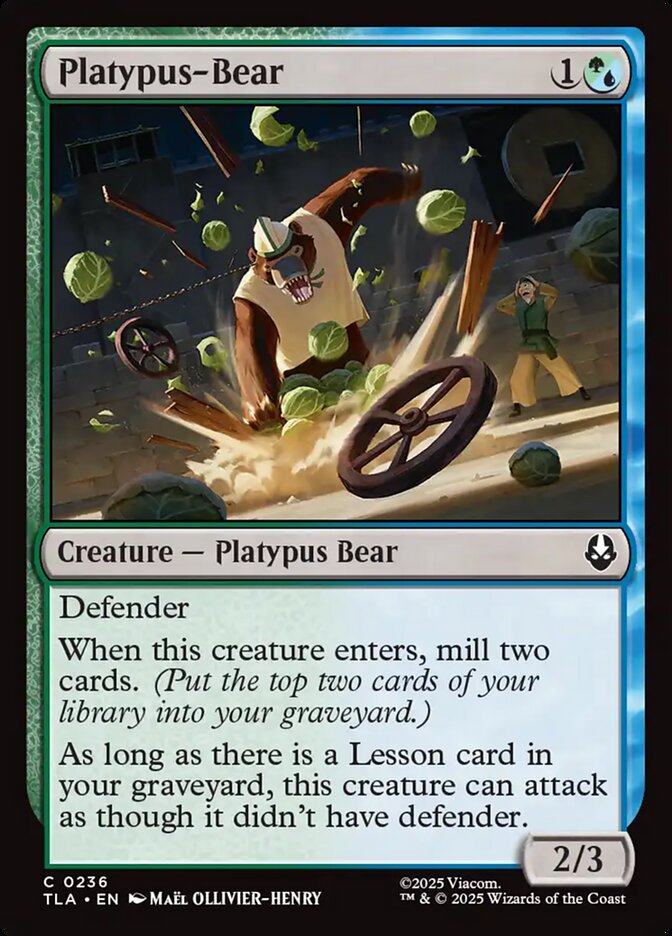 Ornitorrinco-urso / Platypus-Bear - Magic: The Gathering - MoxLand