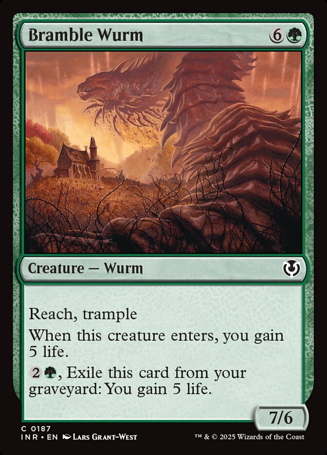 Vorme do Espinheiro / Bramble Wurm - Magic: The Gathering - MoxLand
