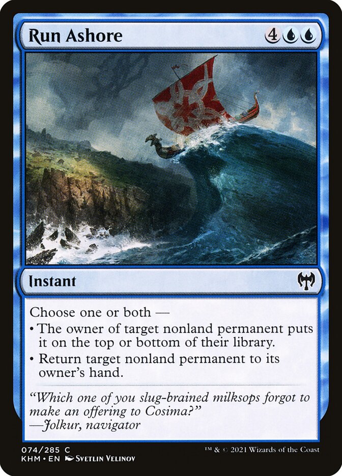 Encalhar na Praia / Run Ashore - Magic: The Gathering - MoxLand