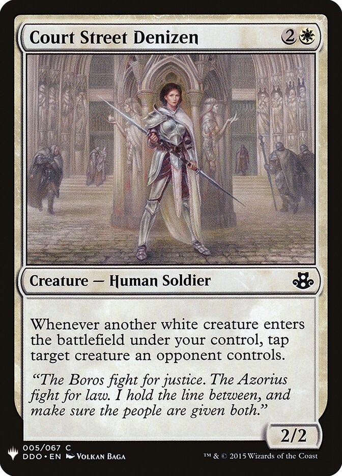 Habitante da Rua do Tribunal / Court Street Denizen - Magic: The Gathering - MoxLand