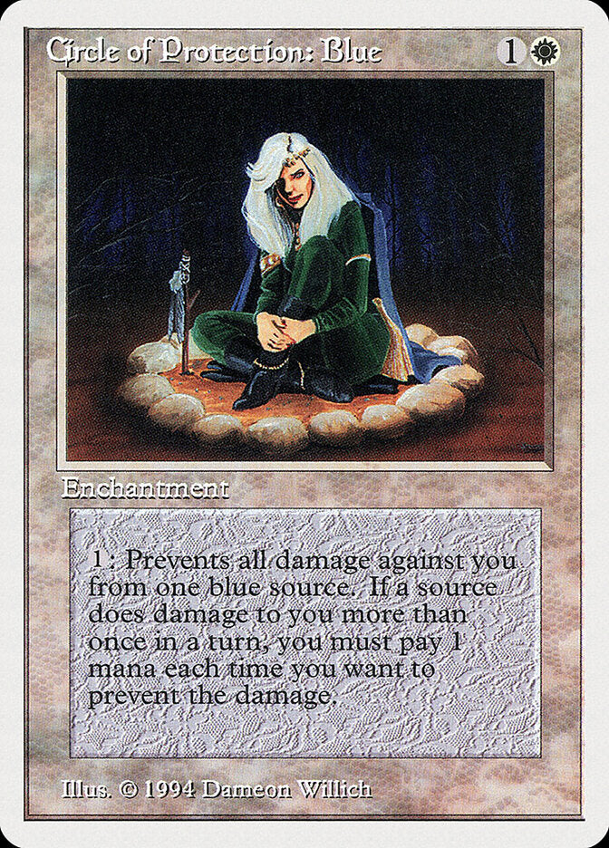 Círculo de Proteção: Azul / Circle of Protection: Blue - Magic: The Gathering - MoxLand