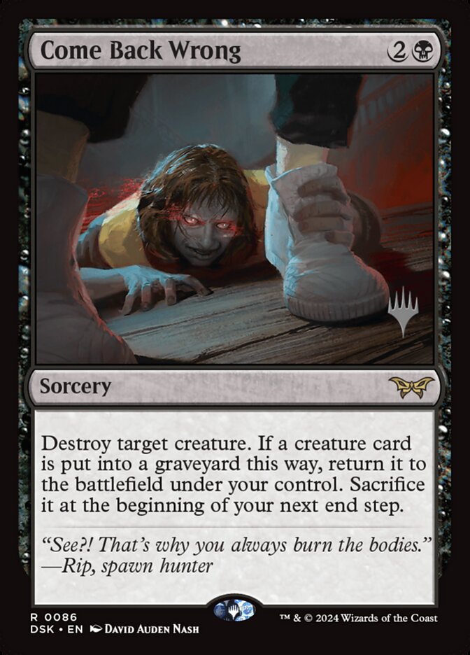 Come Back Wrong - Magic: The Gathering - MoxLand