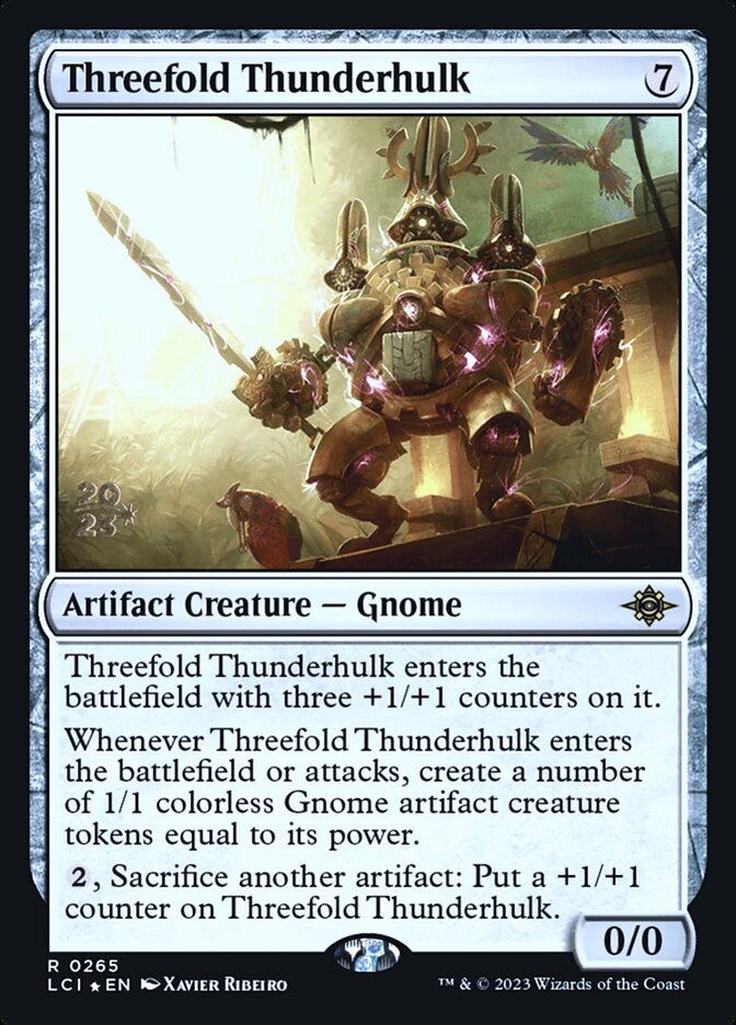 Mecanotrovão Tríplice / Threefold Thunderhulk - Magic: The Gathering - MoxLand