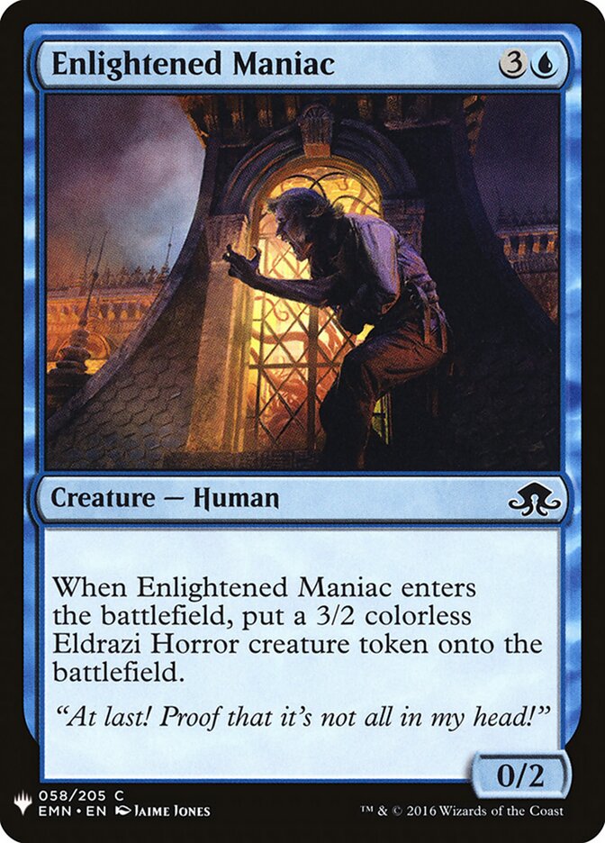 Maníaco Iluminado / Enlightened Maniac - Magic: The Gathering - MoxLand