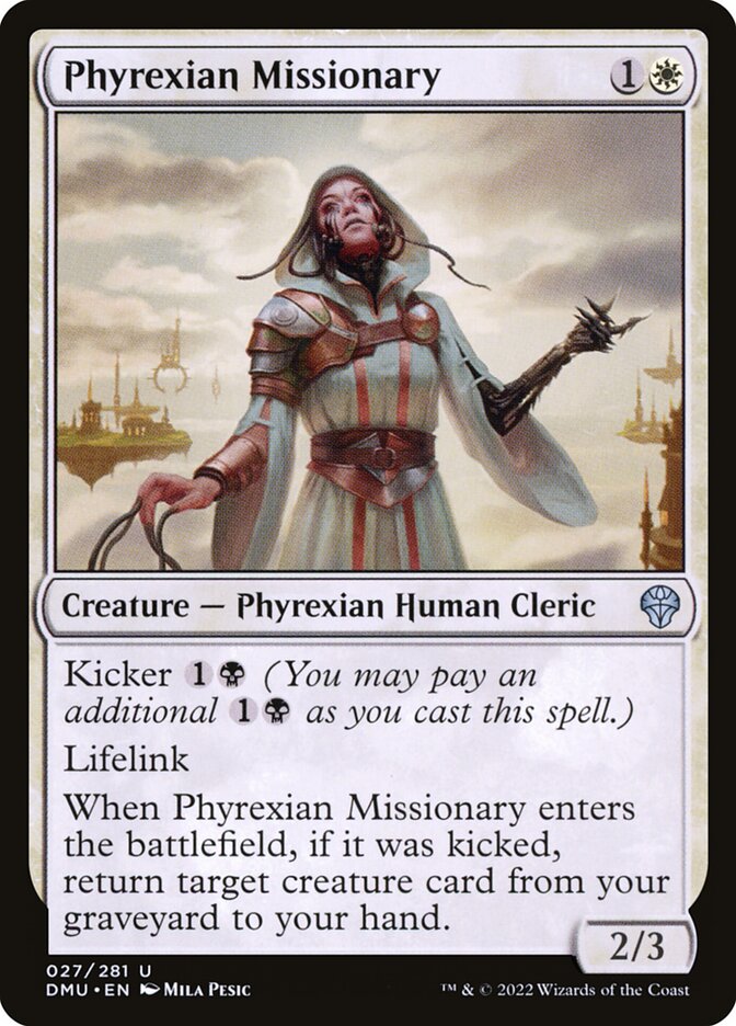 Missionária Phyrexiana / Phyrexian Missionary - Magic: The Gathering - MoxLand