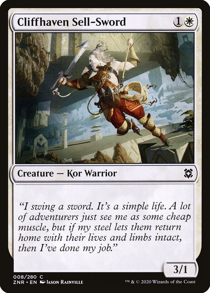 Mercenário do Porto Altivo / Cliffhaven Sell-Sword - Magic: The Gathering - MoxLand