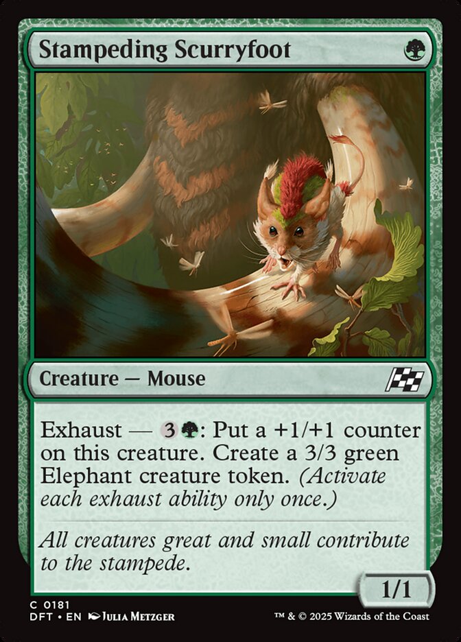 Pataveloz Desenfreado / Stampeding Scurryfoot - Magic: The Gathering - MoxLand