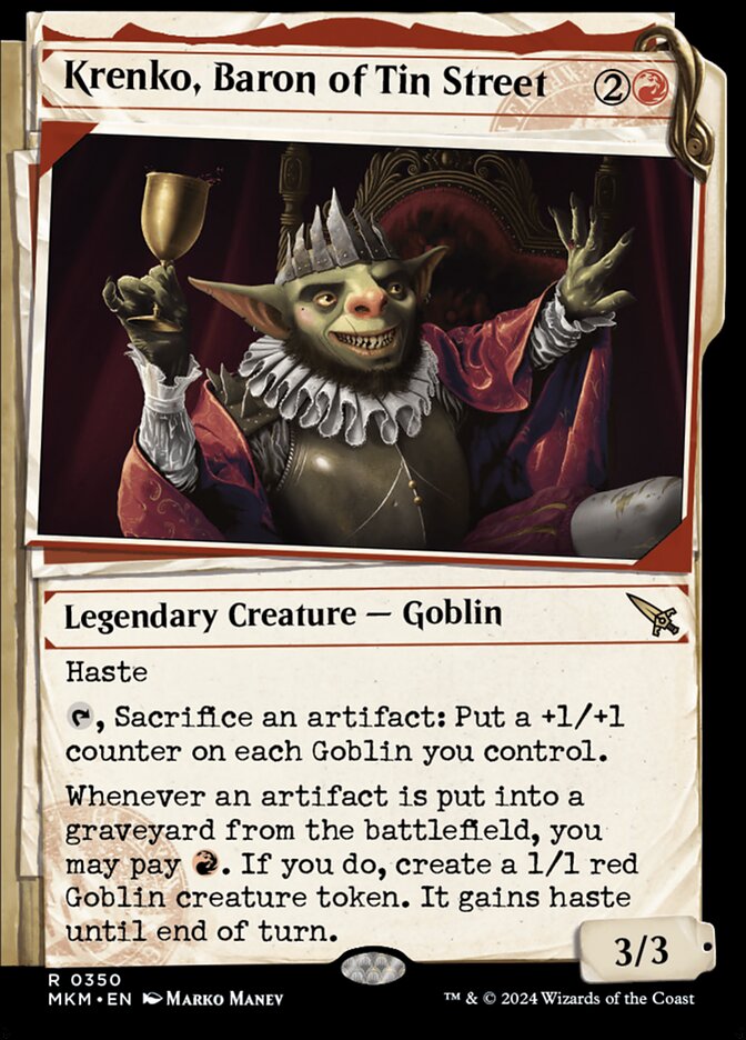 Krenko, Barão da Rua do Estanho / Krenko, Baron of Tin Street - Magic: The Gathering - MoxLand