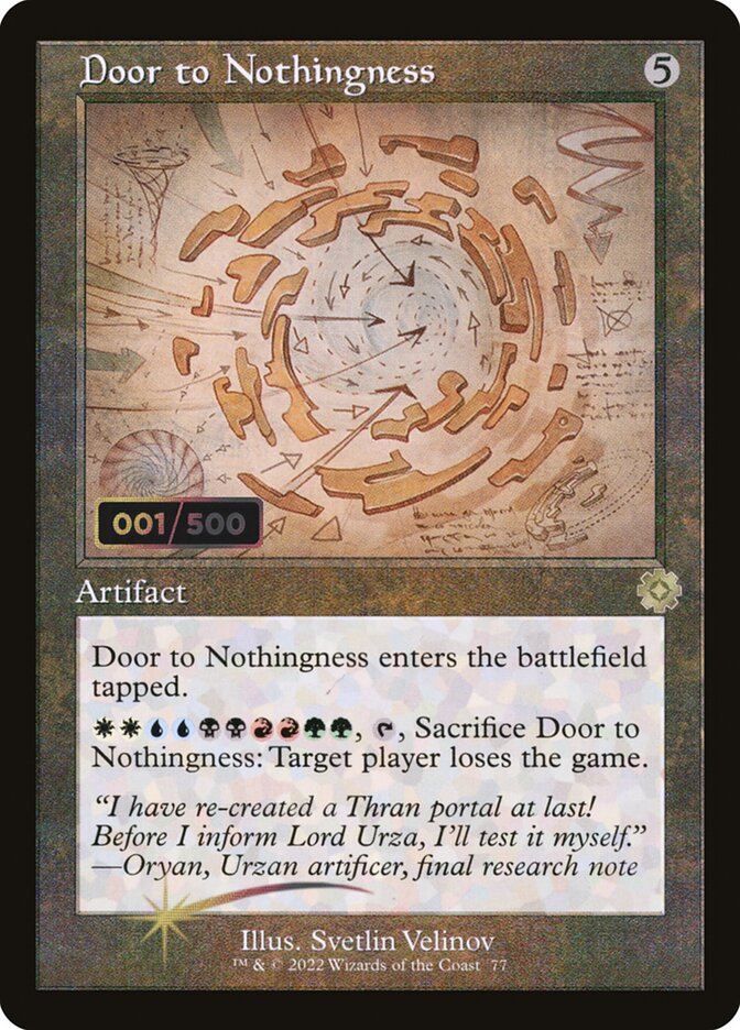 Porta para o Nada / Door to Nothingness - Magic: The Gathering - MoxLand