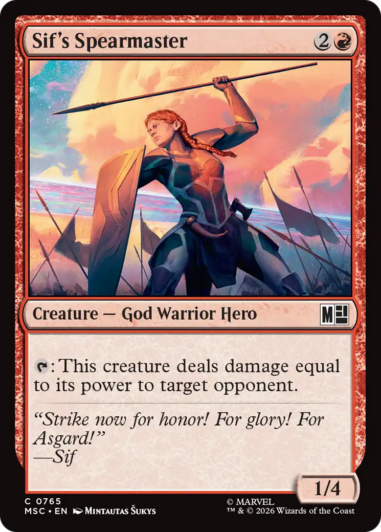Sif's Spearmaster - Magic: The Gathering - MoxLand