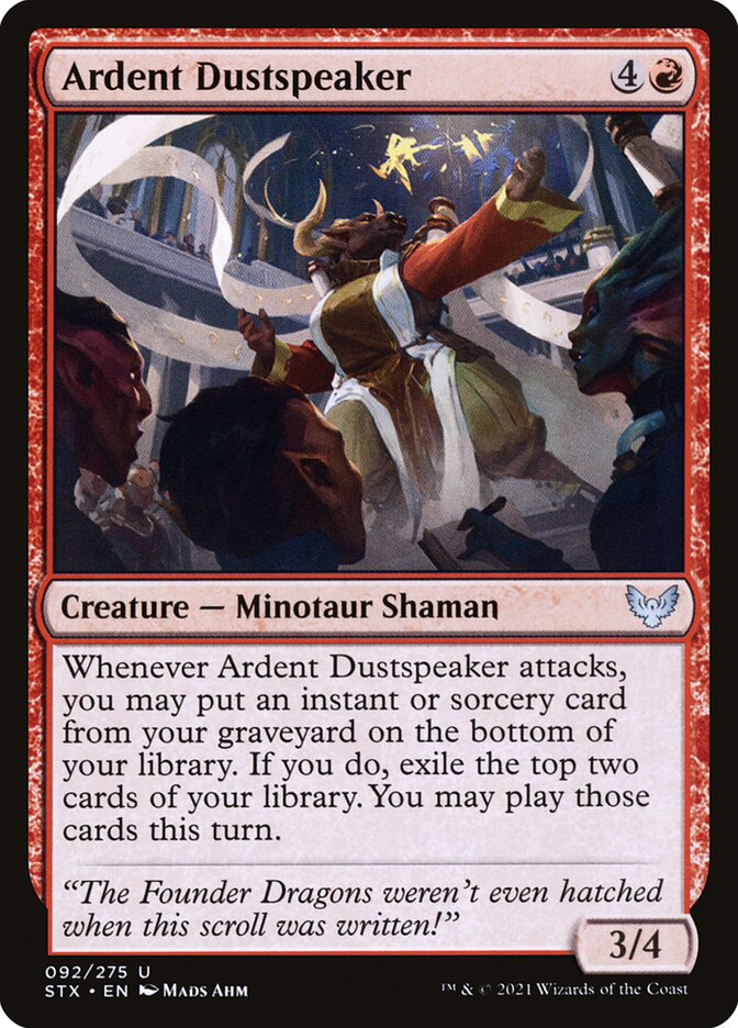 Leitor de Pó Fervoroso / Ardent Dustspeaker - Magic: The Gathering - MoxLand