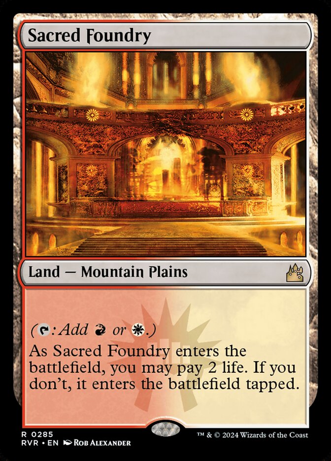 Fundição Sagrada / Sacred Foundry - Magic: The Gathering - MoxLand