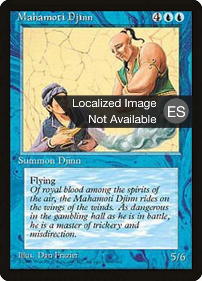 Gênio Mahamoti / Mahamoti Djinn - Magic: The Gathering - MoxLand