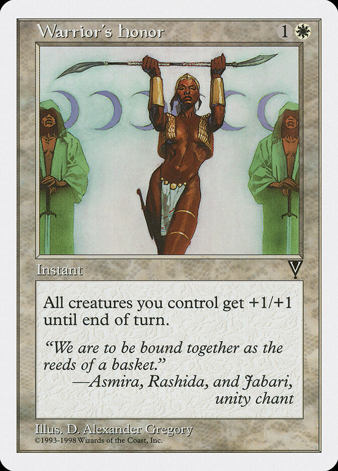 Honra de Guerreiro / Warrior's Honor - Magic: The Gathering - MoxLand