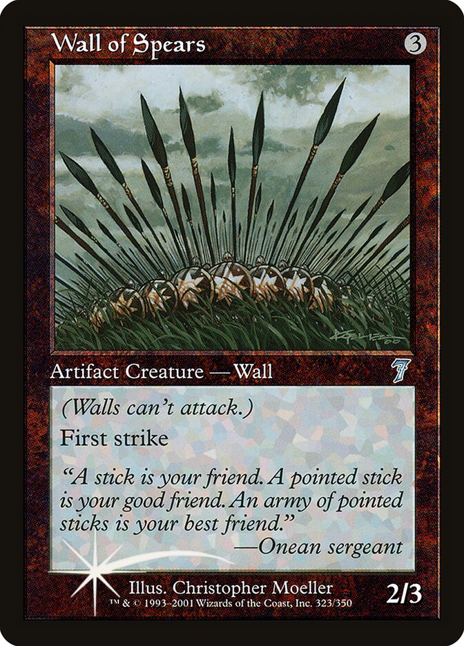 Barreira de Lanças / Wall of Spears - Magic: The Gathering - MoxLand