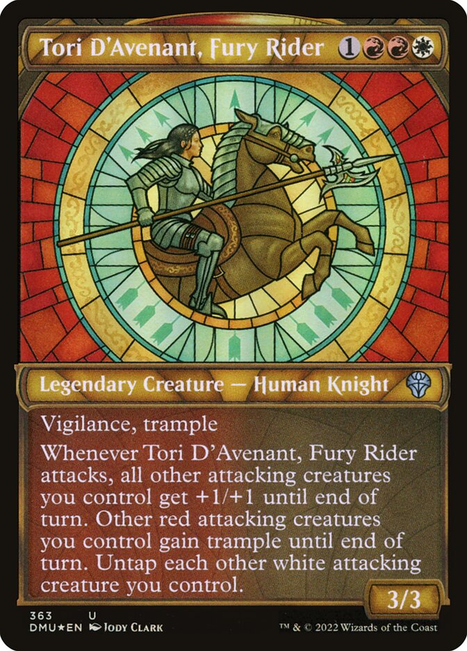Tori D'Avenant, Ginete da Fúria / Tori D'Avenant, Fury Rider - Magic: The Gathering - MoxLand