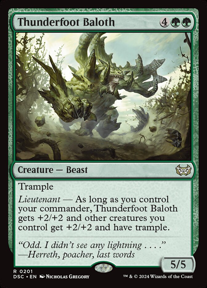 Baloth dos Pés de Trovão / Thunderfoot Baloth - Magic: The Gathering - MoxLand