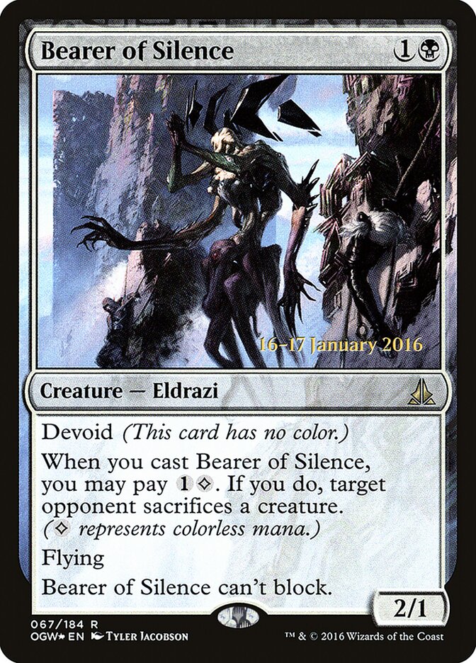 Portador do Silêncio / Bearer of Silence - Magic: The Gathering - MoxLand