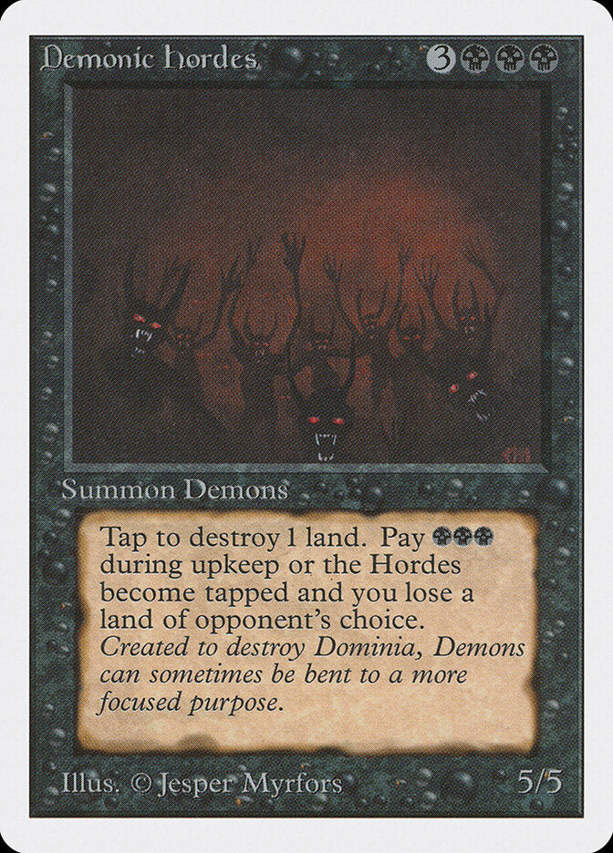 Demonic Hordes / Demonic Hordes - Magic: The Gathering - MoxLand