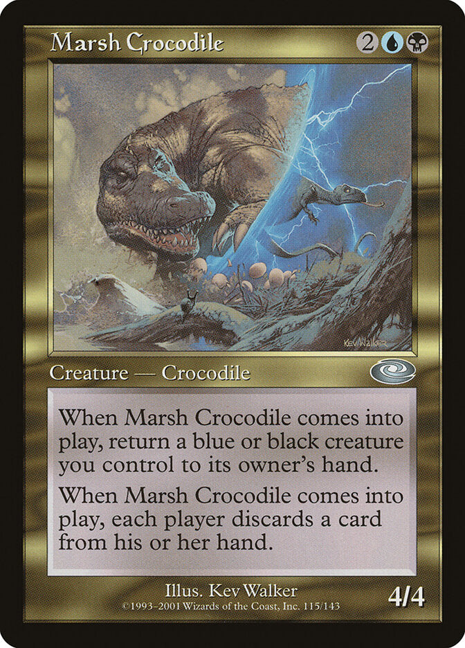 Crocodilo do Pântano / Marsh Crocodile - Magic: The Gathering - MoxLand