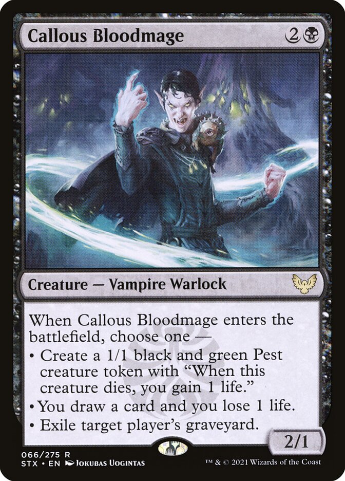 Sanguinomante Desapiedado / Callous Bloodmage - Magic: The Gathering - MoxLand
