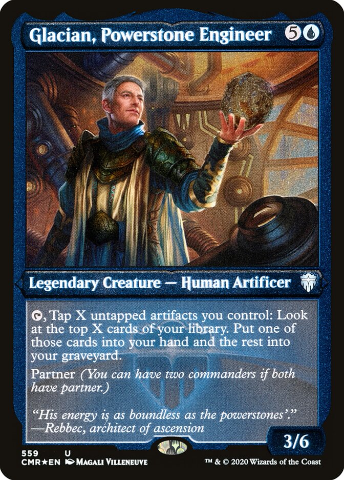 Glacian, Engenheiro de Pedra de Energia / Glacian, Powerstone Engineer - Magic: The Gathering - MoxLand