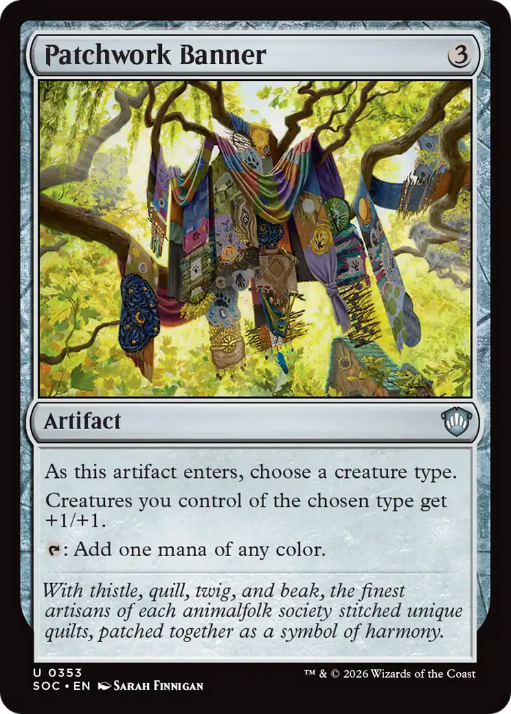 Estandarte dos Retalhos / Patchwork Banner - Magic: The Gathering - MoxLand